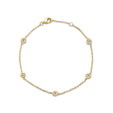 Delicate Bezel Set Diamond Bracelet (0.40ct) - Dracakis Jewellers